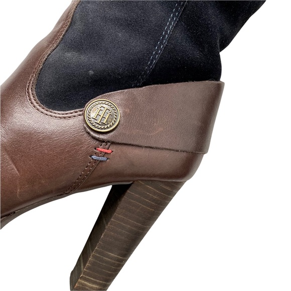 NWOT Tommy Hilfiger Megan Suede Leather Riding Equestrian Boots Size 8.5 - Picture 10 of 12